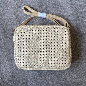 NWT Clare V Midi Sac Cream Rattan